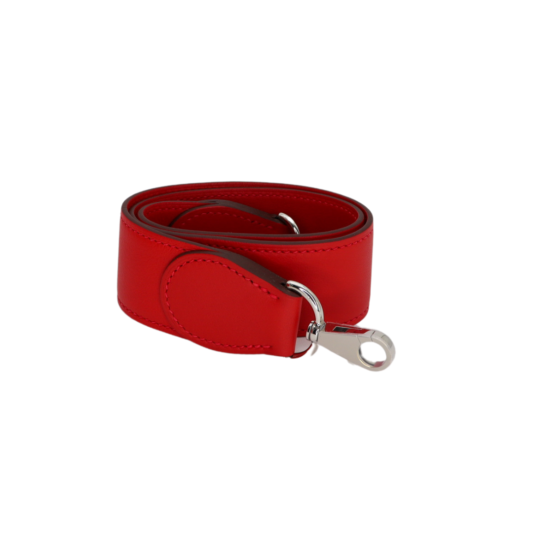 Hermès 32cm Kelly Lakis Retourne Vermillon Palladium Hardware