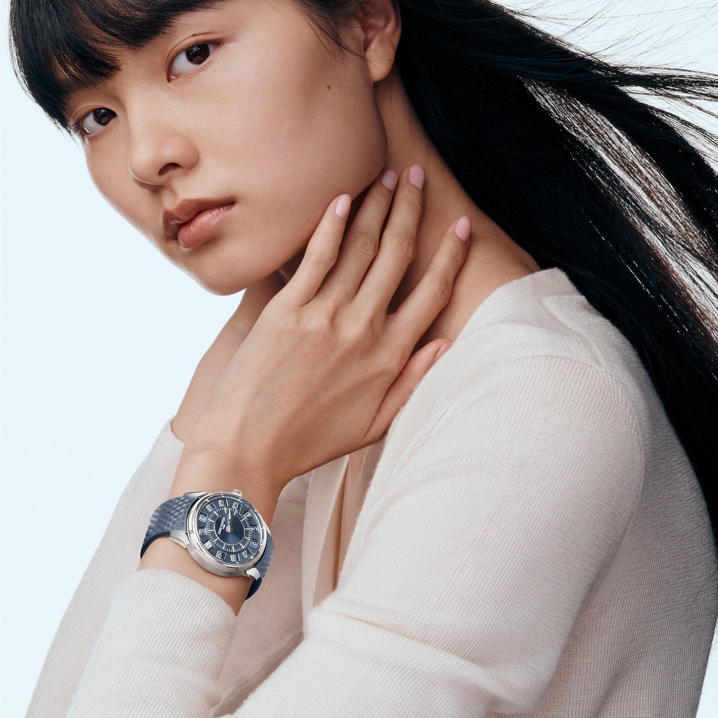 Tambour Taiko Spin Time, Automatic, 39.5mm, White Gold
