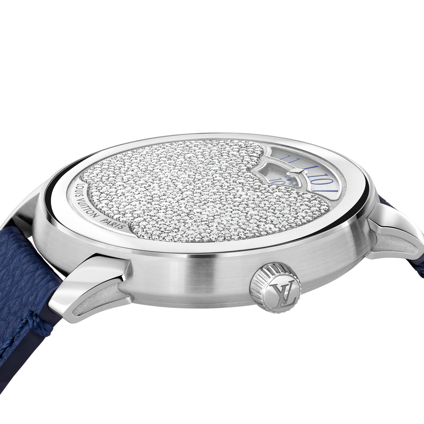 Tambour Convergence, Automatic, 37 MM Watch, Platinum and Diamonds
