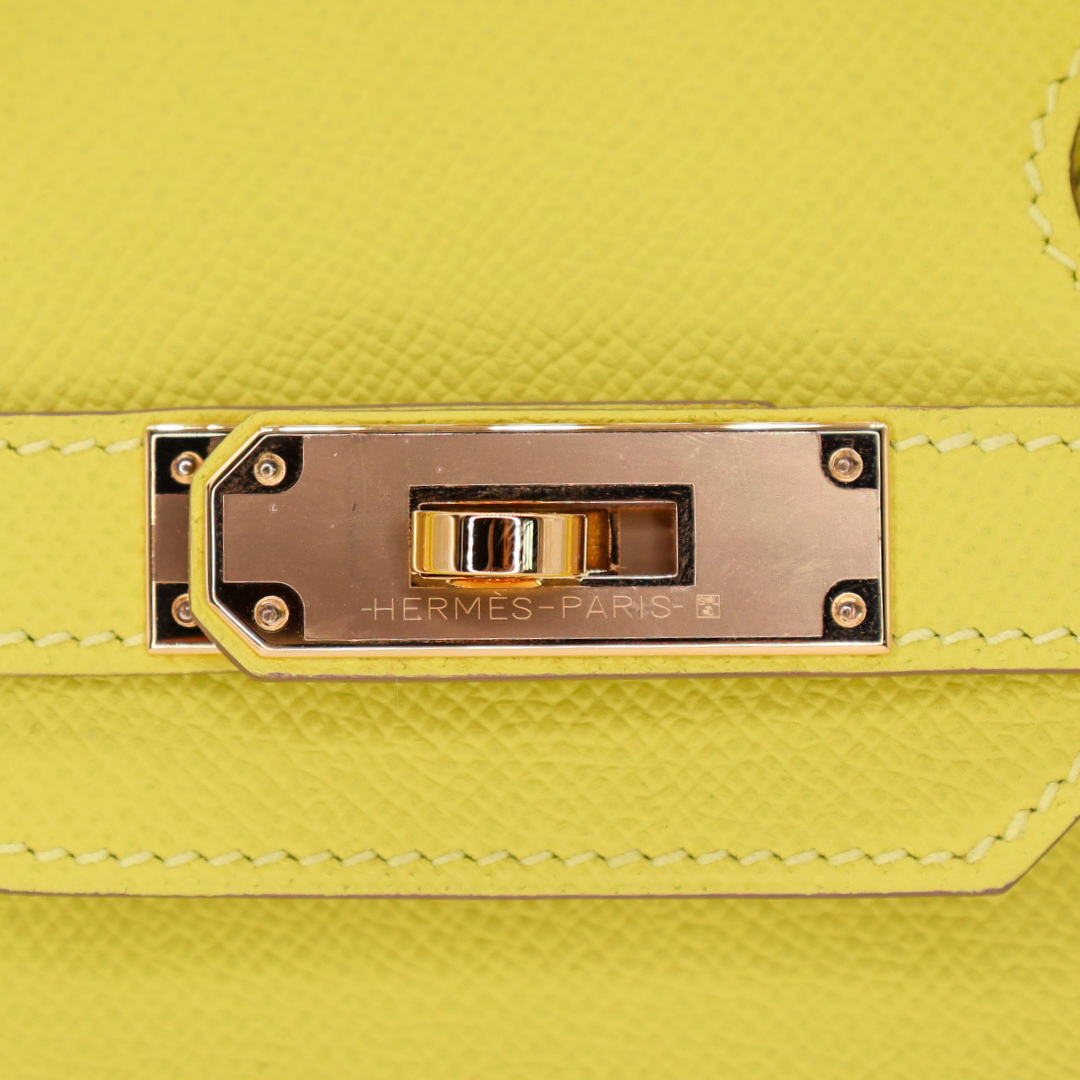 Hermès 30cm Birkin Lime Epsom Leather Gold Hardware