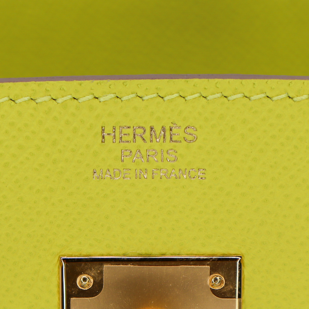 Hermès 30cm Birkin Lime Epsom Leather Gold Hardware
