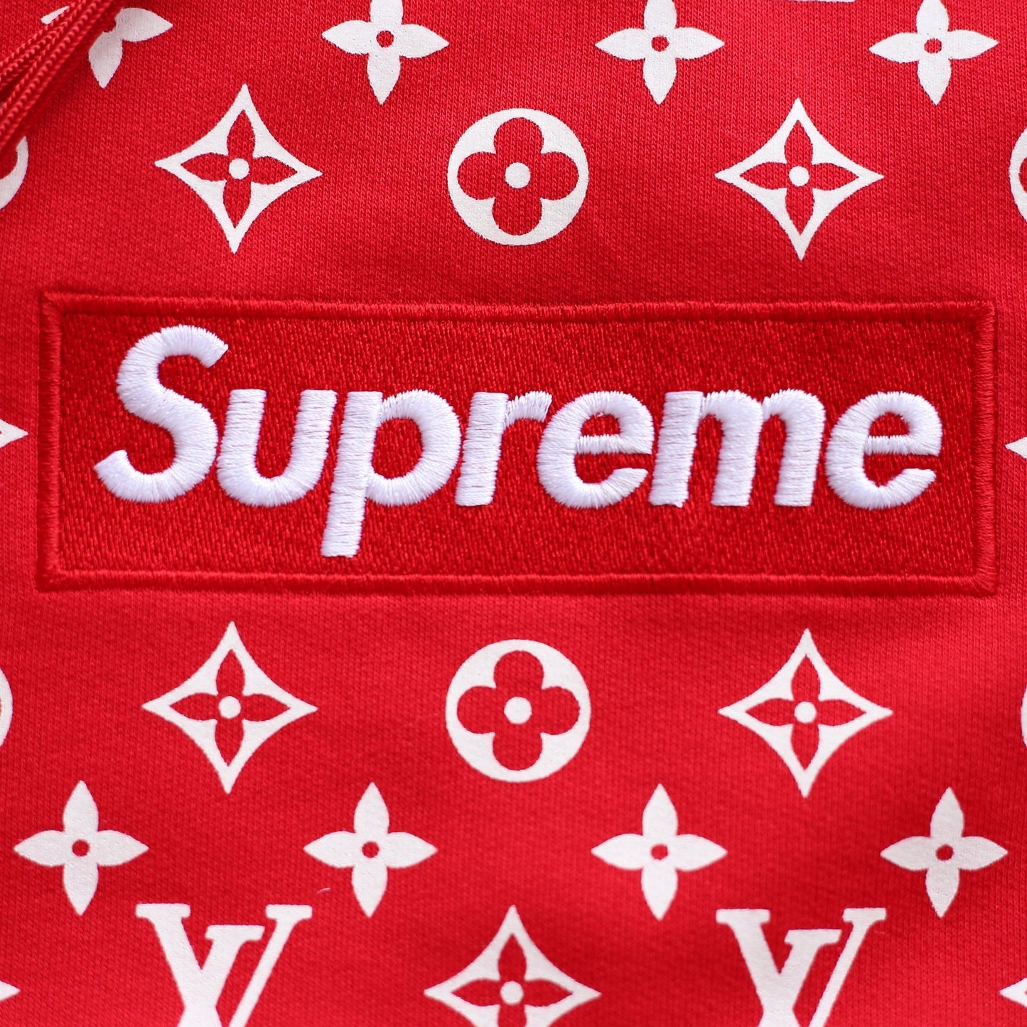 Louis Vuitton Supreme Logo Box Hoodie Monogram